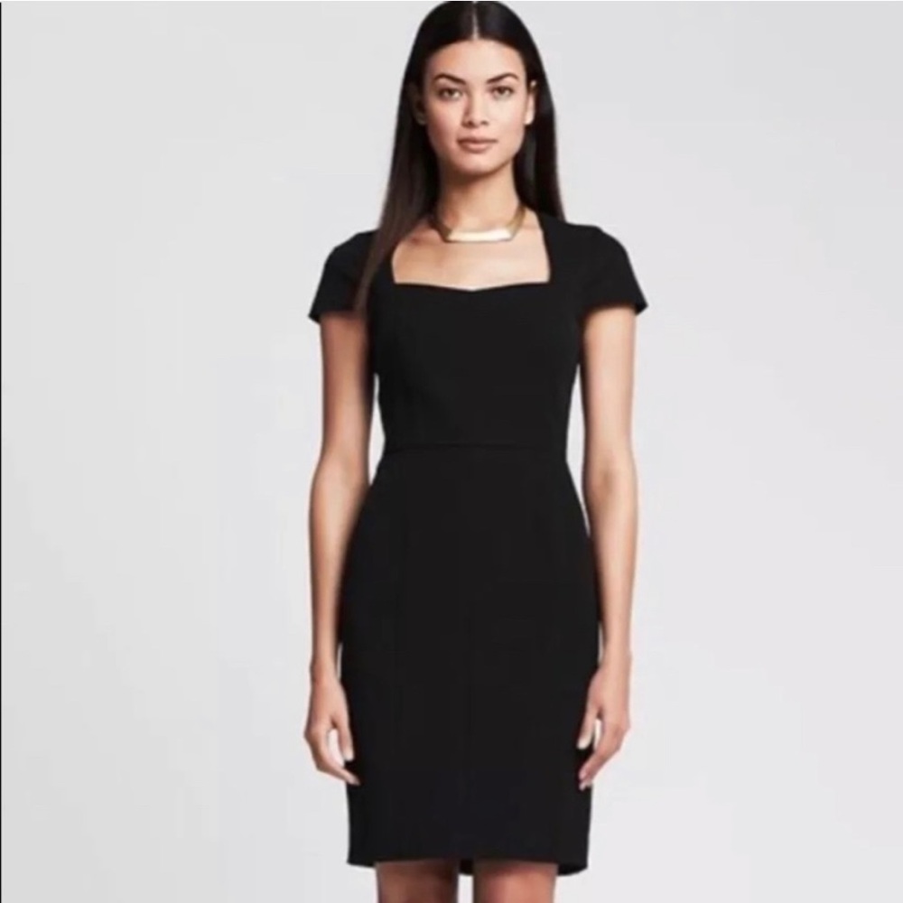 Banana Republic Sloan Square Neck Sheath Dress